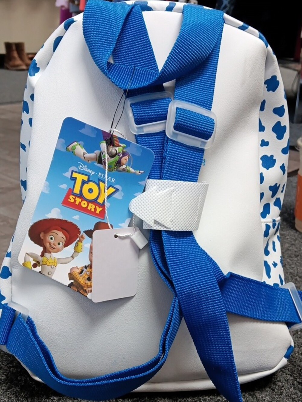 Hey Cowgirl Kids Backpack - White and Blue - Picture 2 of 5